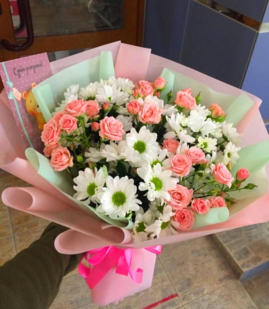 Букет цветов из: Розы и Хризантемы в Иссе