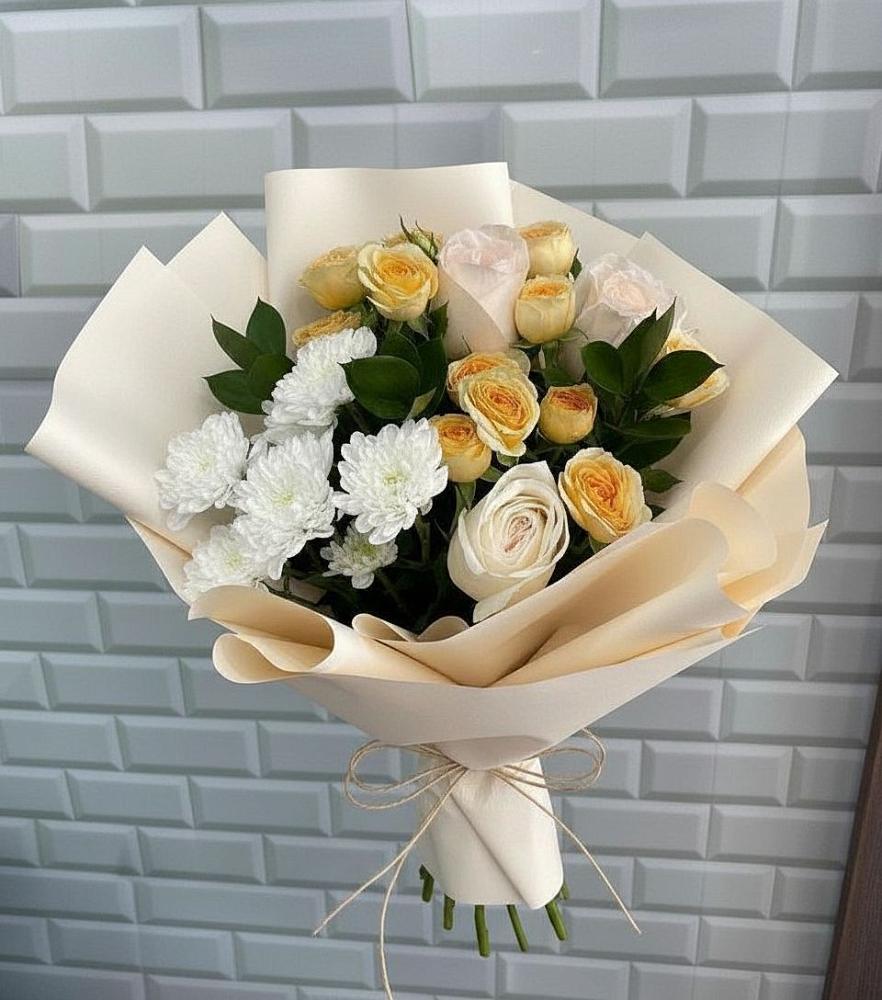 Букет цветов из: Розы и Хризантемы в Иссе