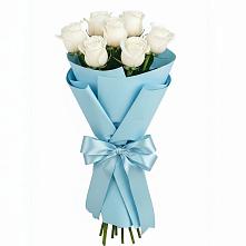 Букет 7 белых роз Проуд в Иссе