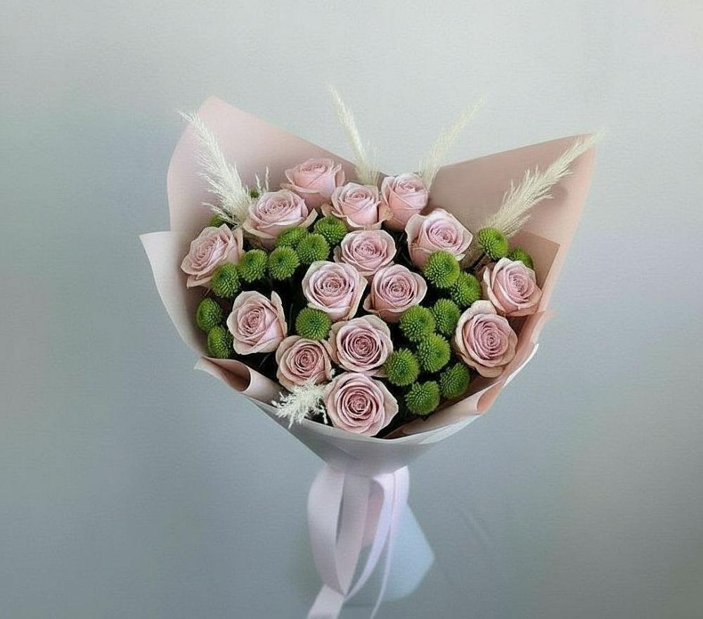 Букет цветов из: Розы и Хризантемы в Иссе