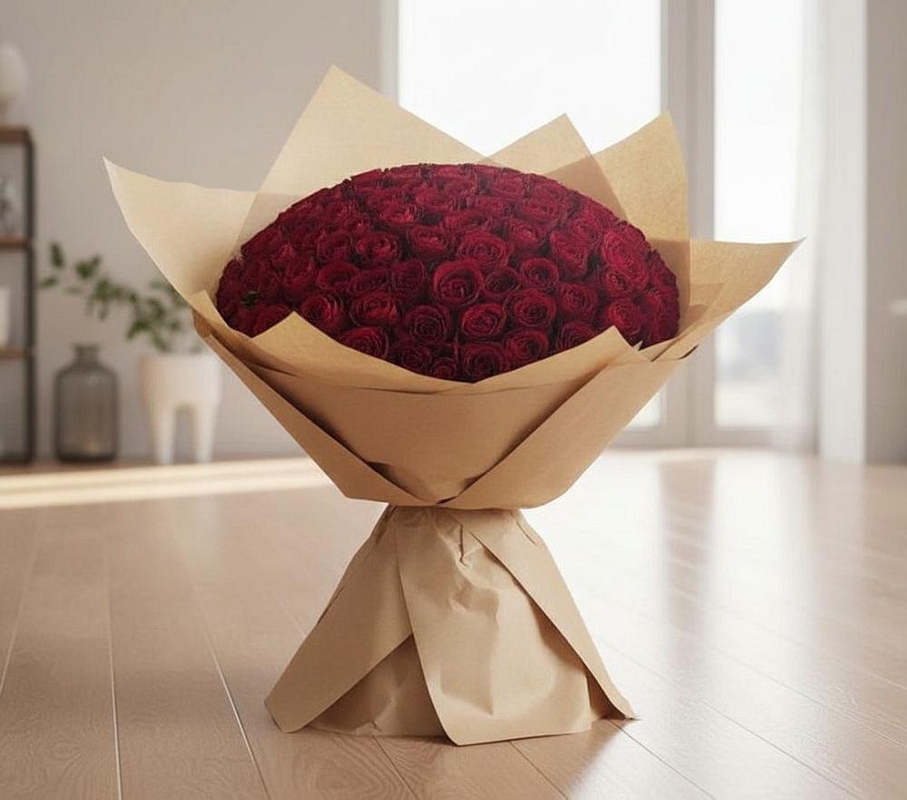 Букет 101 Красная роза в Иссе