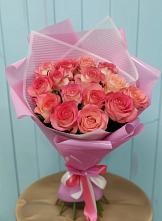 Букет 15 Розовых роз Равель #REPLACE_PRED# Иссе