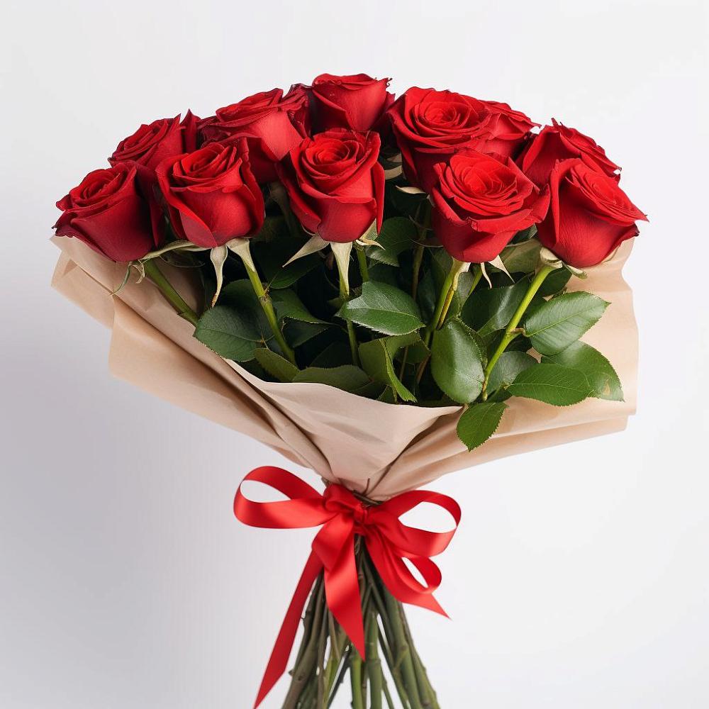 Букет 11 Красных роз Эдлесс Лав в Иссе